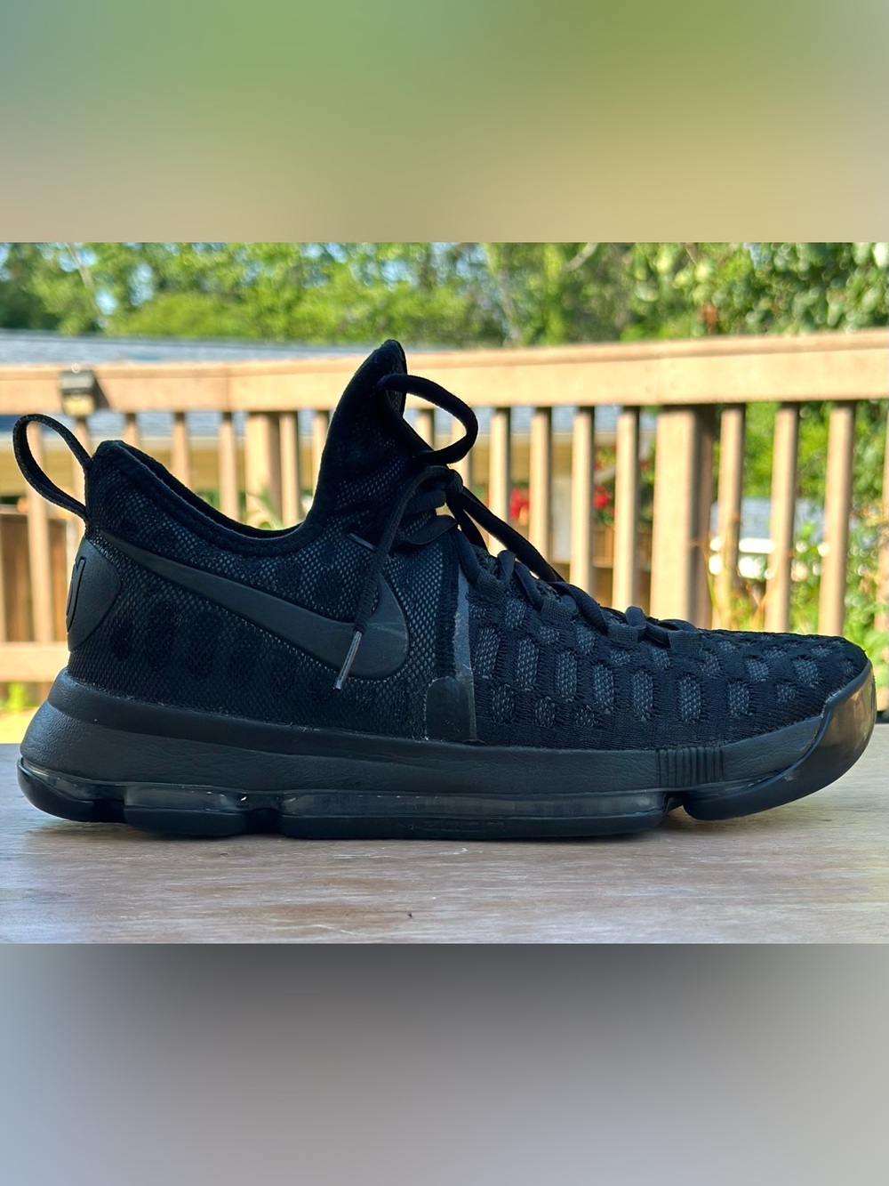 Nike Zoom KD 9 IX Triple Black Basketball Shoes Men’s US 8.5 843392-007